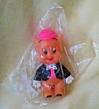 PORKY PIG RUBBER FIGURINE FIGURE YAKING CO SAN FRANCISCO HONG KONG IN PLASTIC* picture