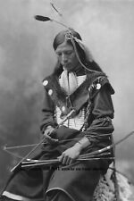 1899 Chief Bone Necklace PHOTO Oglala Lakota Sioux Indian Native American picture