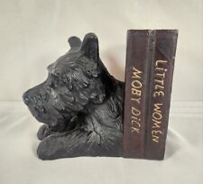 Vintage Yorkshire Terrier Bookend Cast Iron Heavy ~ Moby Dick Little Women picture