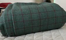 Vintage 1960’s 70’s Wool Blend Plaid Fabric 10 Yards Estate Find picture