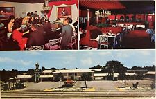 Tampa Florida People at Old Orleans Motel Risqué Lounge Vintage Postcard c1950 picture