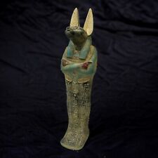 Rare Statue Ancient Egypt Antiquities God Anubis Pharaonic Unique Egyptian BC picture