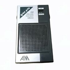 Grand Prix AM Deluxe Pocket Transistor Radio Model A100 Collectible Tested Works picture
