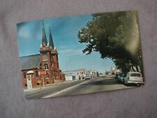 Vintage 1960s Red Bluff California Main Street Church Shell Cars RPPC Postcard picture