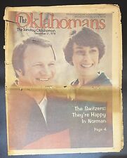 The Sunday Oklahoman Dec 31, 1978 BARRY SWITZER COVER Oklahoma Sooners OU picture