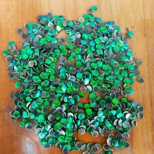 500 Undrilled Real Green Blue Jewel Beetle Wings Sequins 4 mm. DIY Craft Supply picture