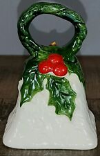Vintage Lefton China Christmas Bell 1970/71-6053 Holly & Berries 3½