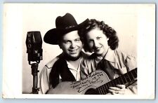 Iowa IA Postcard RPPC Photo Jerry Zelda Scott Hillbilly Country Musician Singers picture