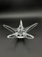 Daum France Crystal Large 10” Starfish Candlestick Holder Signed picture