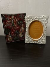 Avon Tapestry Collection Porcelain Picture Photo  Frame NEW Collectible 1981 picture