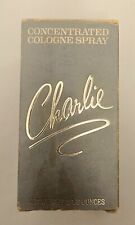 Vintage Charlie Concentrated Cologne Spray Revlon 2.1/8 oz 25% Full picture