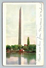Washington D.C. -Washington Monument in Reflection, c1908 Vintage Postcard picture