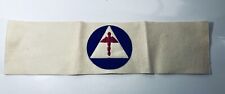 WWII ERA US Home Front Civil Defense CD Medical Corps Armband  16 1/4” X 4.5” picture