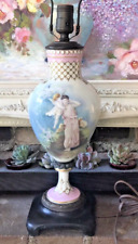 Antique 19th C. French Sevres Hand Painted Porcelain Lamp Signed A. GURY Working picture