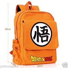 ANIME Dragon Ball Z Shoulder BAG SCHOOL BACKPACK Son Goku Orange Canvas GIFT picture