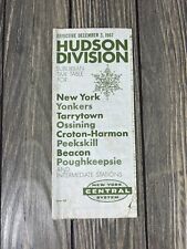 Vintage December 3 1967 Hudson Division Time Table For New York Yonkers  picture