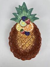 Vintage Fitz & Floyd Fruit Tango Pineapple Serving Dish Bowl 1994 picture