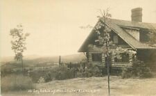 Alstead New Hampshire C-1910 Log Cabin Mrs. Chase RPPC Photo Postcard 21-4327 picture