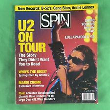 Spin Magazine July 1992 U2 Tour Lollapalooza 92 Sonic Youth Chuck D Gang Starr picture