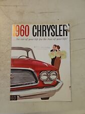 Original 1960 Chrysler Car Sales Brochure Windsor Saratoga New Yorker picture