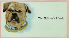 1870's-80's J. H Dudley & Co. The Children's Friend Adorable Brown Dog P82 picture