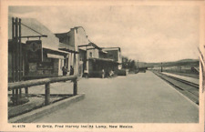 Lamy New Mexico El Ortiz Fred Harvey Inn Hotel & Railroad Station Postcard picture