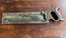 Antique BRITISH 1800s Victorian G. SHAW HACKNEY Rd LONDON 14 inch Sash Backsaw picture