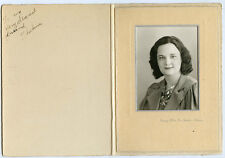 Antique Photo in Folder - Denver, Colorado -Lady With Waves, THELMA, Approx 1938 picture