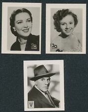 (3) 1950-51 LANGA RAMSERIEN CARDS: BETTY LYNN 522, DARNELL 174, Wm. BENDIX 638 j picture