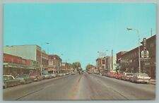 Clare Michigan~Downtown Shopping~Jeweler~Drugstore~Hotel~Hardware~60's Cars picture