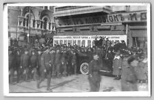 WW1 WWI Armistice Parade Vladivostok Russia RPPC Real Photo Postcard Nov 15 1918 picture