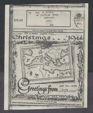 Great Britain 1944 Christmas V-mail Mediterranean focused Map Allied Forces      picture