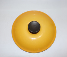 Vintage YELLOW Le Creuset Cast Iron Lid Only #18 France Round LID ONLY picture