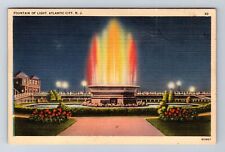 Atlantic City NJ-New Jersey, Fountain Of Light, Antique, Vintage c1941 Postcard picture