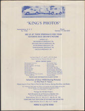 King's Photos Hummelstown PA flyer Speedway Auto Racing c 1950s picture