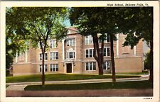 Bellows Falls VT-Vermont, High School, Exterior, Vintage Postcard picture