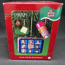 Lunch With The Brady Bunch 2001 Carlton Cards Tin Ornament Complete picture