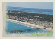 Aerial View of Bogue Inlet Pier Emerald Isle North Carolina Postcard Posted 2000 picture