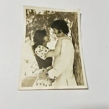 1970s Engagement Picture Photo Ephemera Leisure Suit Mutton Chops Movie Prop VTG picture