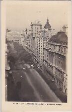 Buenos Aires, Argentina. Av. Leandro N. Alem  Vintage Real Photo Postcard picture