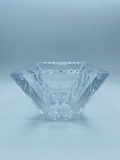 LENOX Ovations Crosswinds Square Bowl Lead Crystal Heavy Art Deco picture