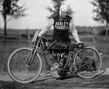 Retro Harley Davidson Racing Motorcycle early 1900s  8 x 10 Photo Vintage picture
