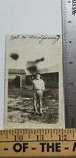 Antique 1918 Photograph WWI US ARMY SOLDIER Doughboy CPL H MONTGOMERY D1 picture