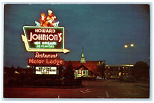 c1950's Howard Johnson's Restaurant Motor Lodge Dayton Ohio OH Postcard picture