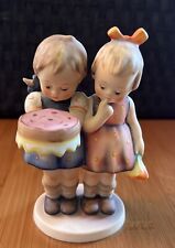 Vintage Goebel HUMMEL Germany Figurine  176/0 HAPPY BIRTHDAY Girls with Cake picture