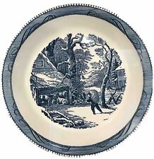 Vintage Royal China Currier & Ives Pie BAKING Plate 10