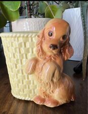 Vintage Japan Ceramic Puppy Dog Planter picture