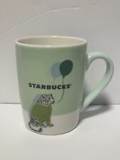 Starbucks 2020 Coffee Mug - Cheetah and Balloons - Green and Ivory 10oz picture