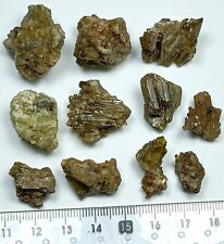50g Colorful (Yellow & Green) Vesuvianite Crystals Specimens. 13 pieces lot *Pk* picture