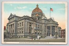 Postcard Washington County Court House Washington Pennsylvania 1928 picture